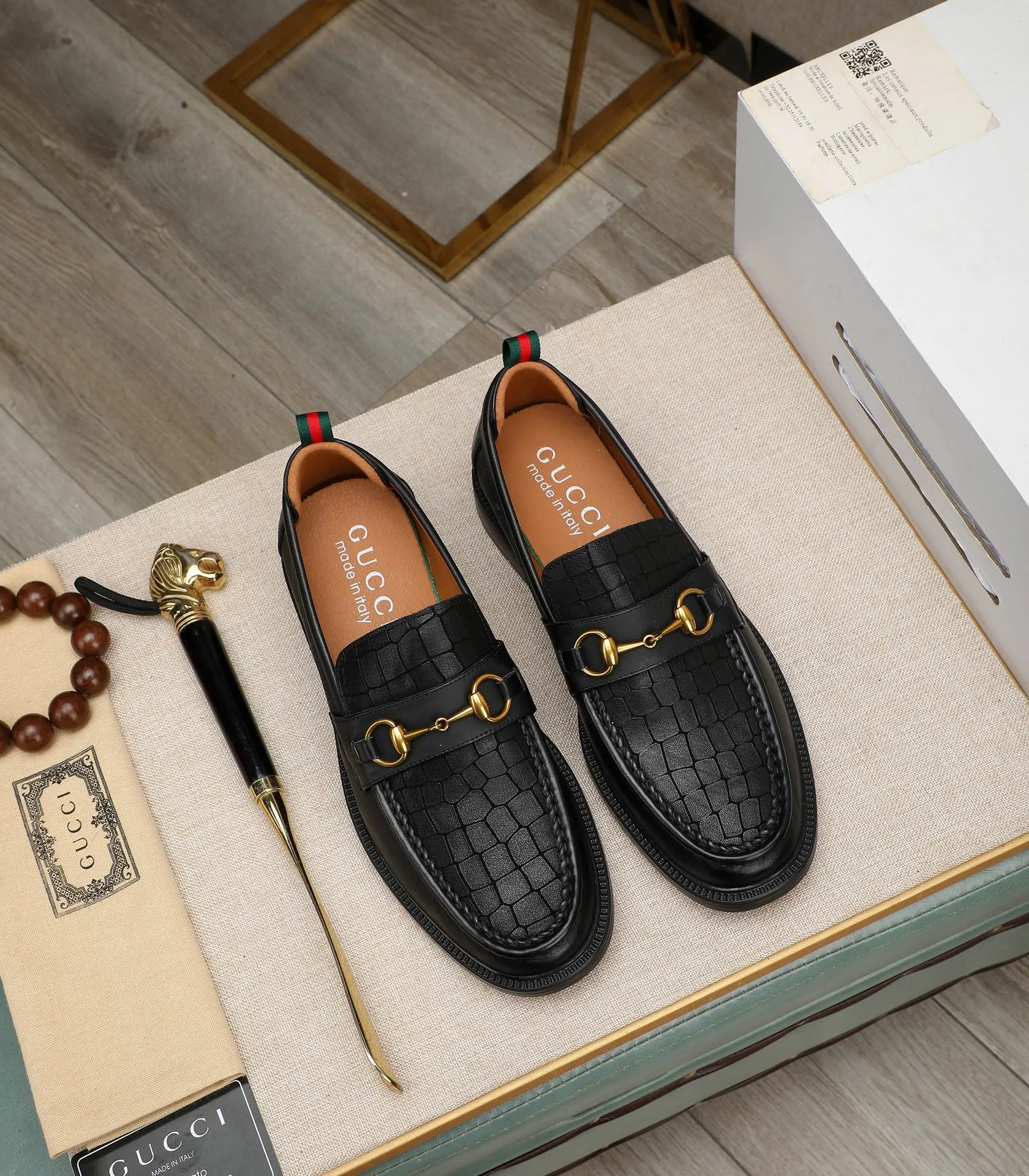 Men's men's shoes💰500📛📛Original (water-dyed cow lining) Gucci GUCCI official website formal shoes🌀 Italian🇮🇹imported cowhide➕top imported water-dyed cowhide lining💋Finely handmade original bottom, the real thing looks better when photographed in person Standard size 38-44
